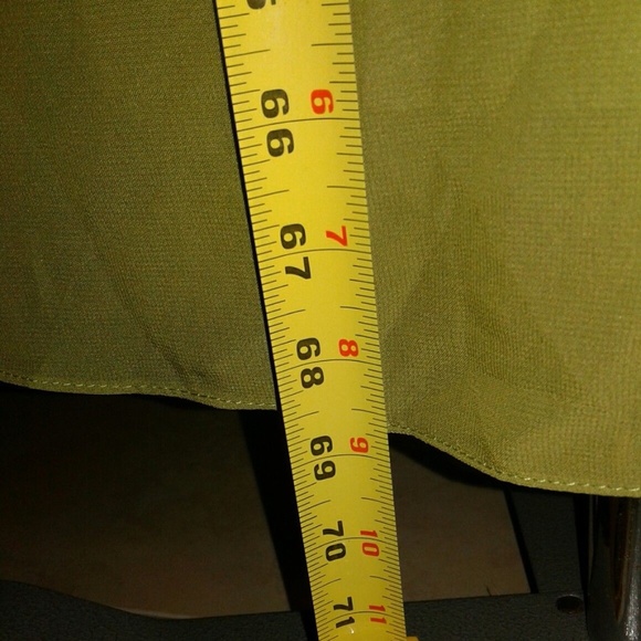 JAEDEN Long Sleeveless Olive Green Formal Prom - Picture 4 of 7